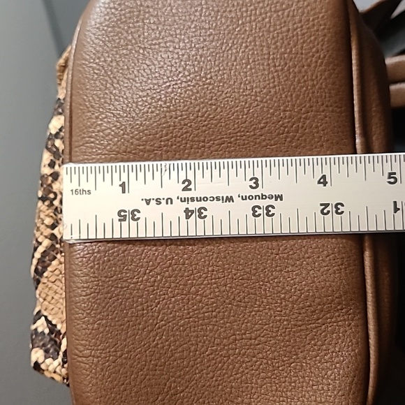 Like Dreams Faux brown snakeskin backpack. *missing fuzzy dangle in pictures - Picture 10 of 10